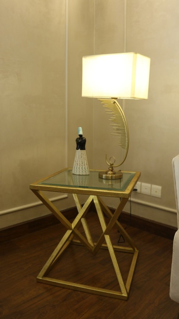 Modern side table with lamp